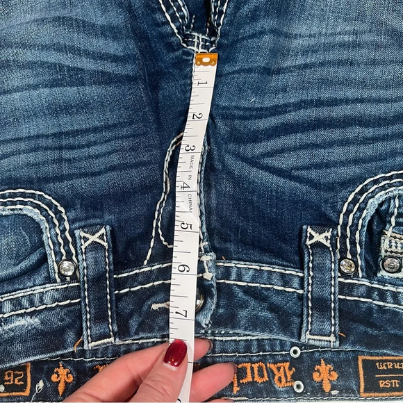 Rock Revival Dania Easy Skinny Jeans – Size 26 – Distressed & Embellished - Picture 12 of 15